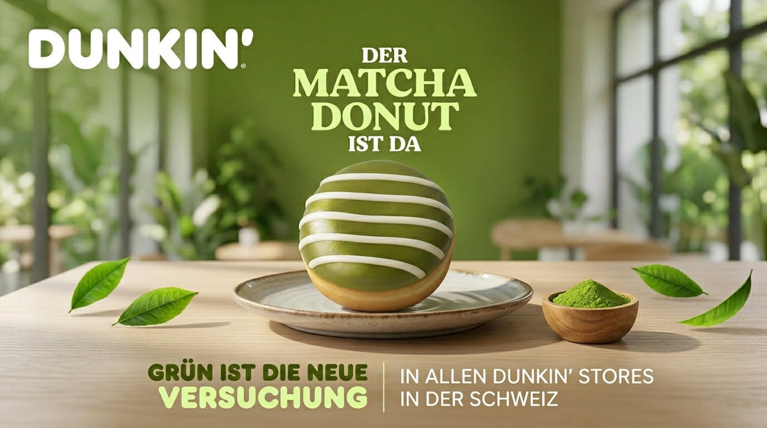 Matcha Donut bei Dunkin' Schweiz – Matcharonin als offizieller Partner