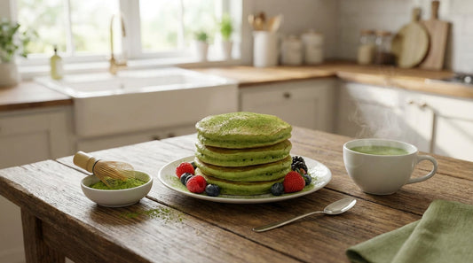 Fluffige Matcha Pancakes: Das einfache Rezept für den perfekten Brunch