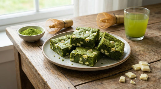 Saftige Matcha Brownies mit weisser Schokolade: Das einfache Rezept